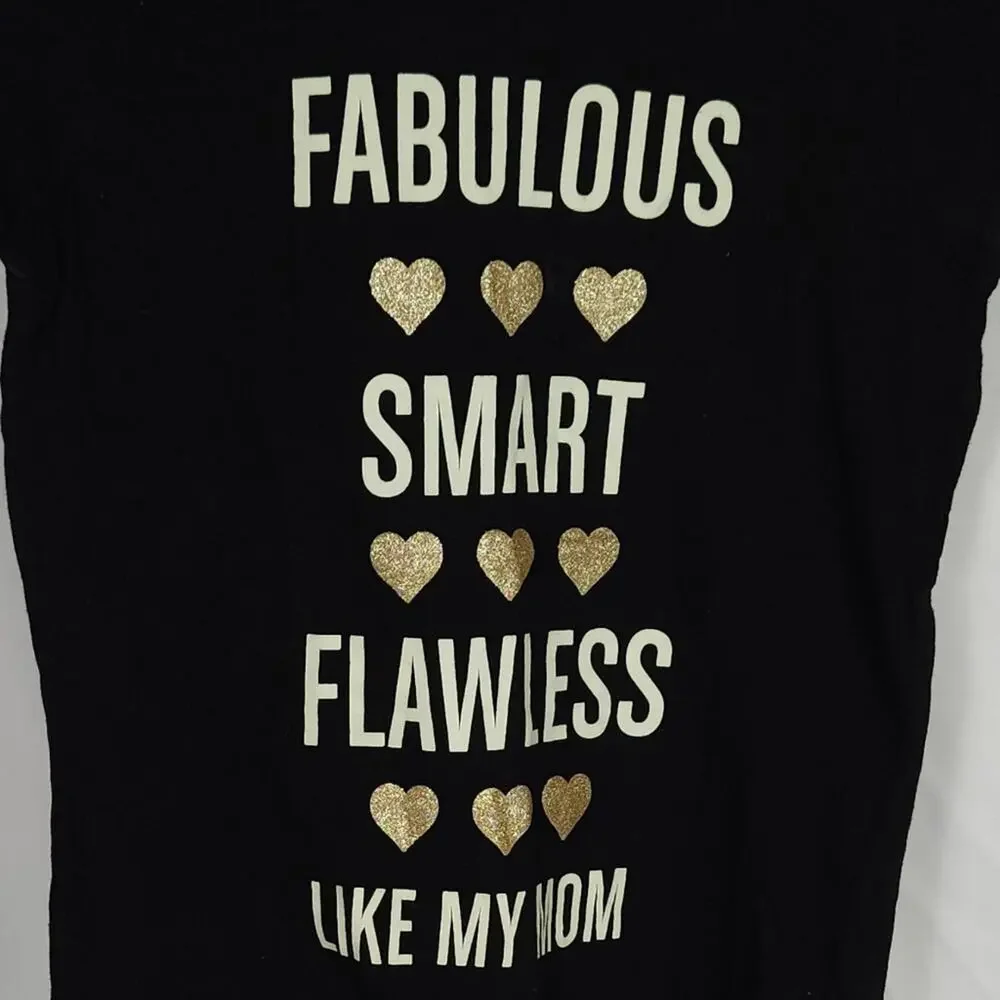 Children’s Place Girls Graphic Tee • Sz 14 XL • Glow Lettering • EUC